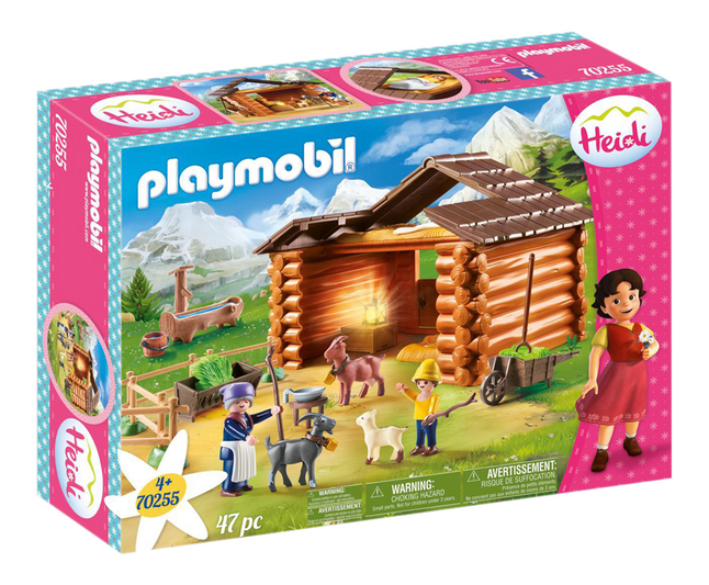 PLAYMOBIL Heidi 70255 Peter avec étable de chèvres | Commandez facilement  en ligne | DreamLand