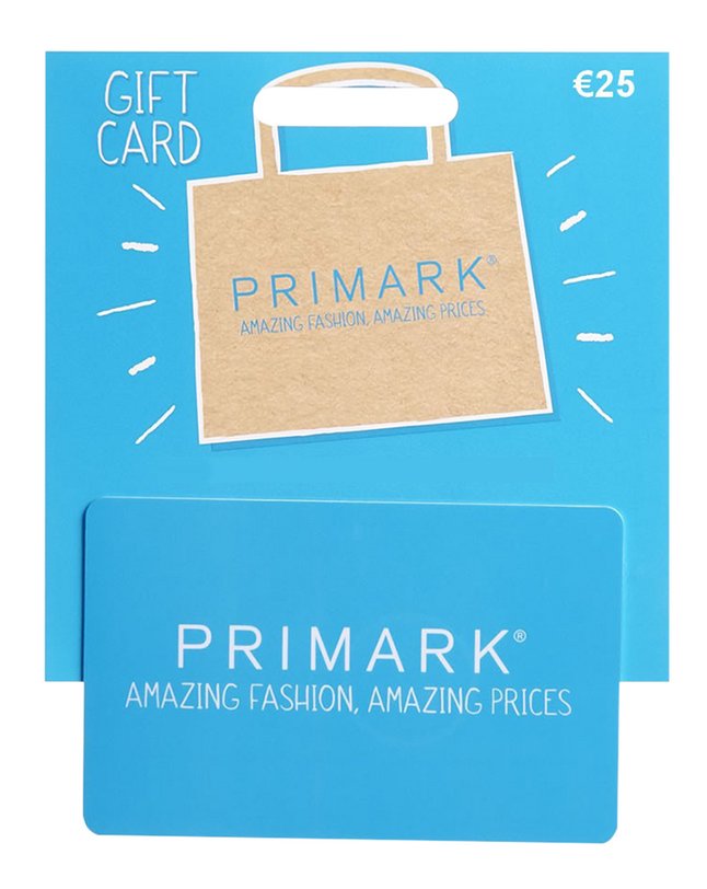 Carte-cadeau Primark 25 euros