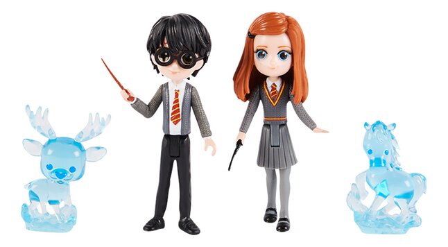 Figurine articulée Harry Potter Wizarding World Magical Minis - Harry Potter et Ginny Weasley Patronus