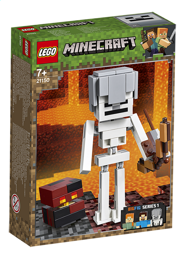 Lego Minecraft 21150 Bigfigurine Squelette Avec Un Cube De Magma