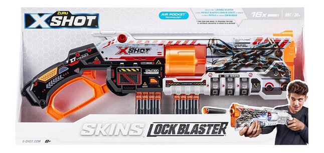 Pistolet X-Shot gewer Skins S1 Lock gun avec 16 fléchettes