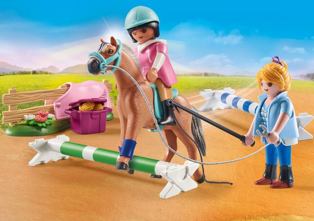 Playmobil Equestre - Van chevaux, calèche et écurie