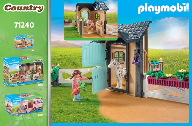 PLAYMOBIL Country 71240 Extension Box avec cheval