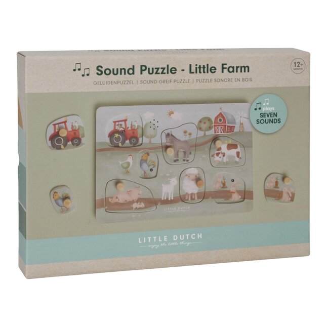 Little Dutch Geluiden puzzel Little Farm