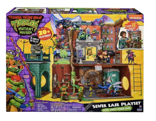 TMNT MOVIE SEWER LAIR PLAYSET