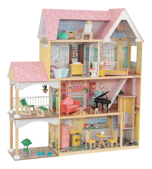 houten poppenhuis Lola Mansion - H 136 cm kopen? | Bestel eenvoudig online | DreamLand