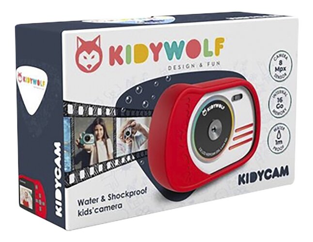 Kidywolf appareil photo compact Kidycam rouge, Commandez facilement en  ligne