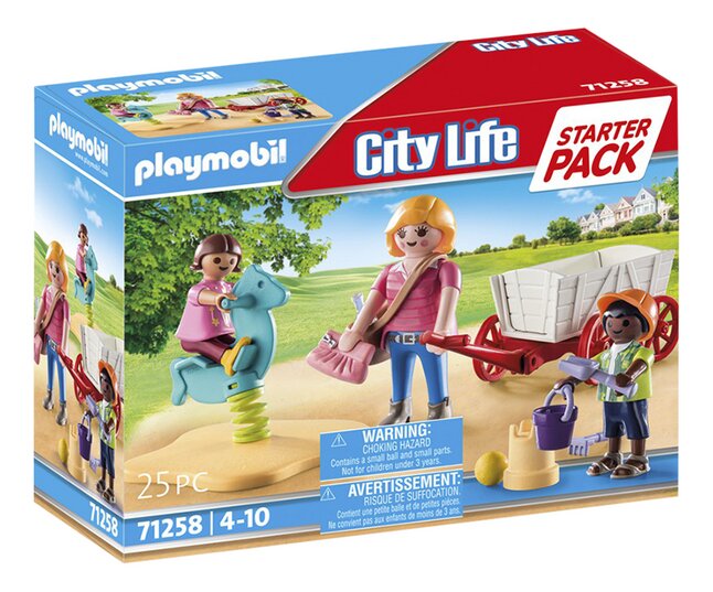 PLAYMOBIL City Life 71258 Starter Pack Nourrice avec enfants