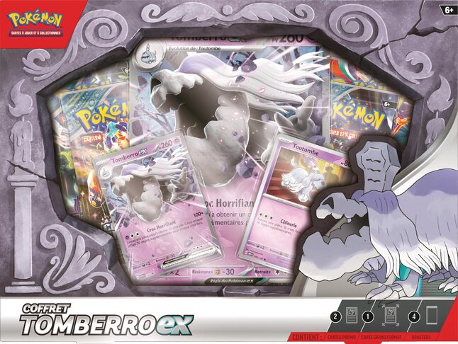 Pokémon TC Coffret Tomberro ex (4 boosters) FR