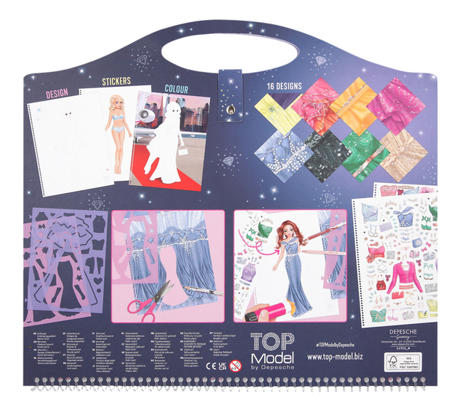 Kleur- en stickerboek TOPModel Create your Glamour Special
