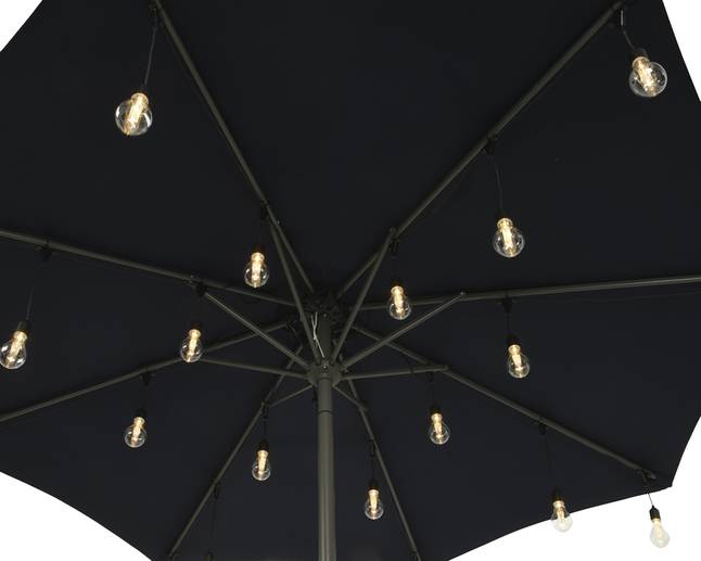 Éclairage pour parasol blanc chaud - 20 lampes