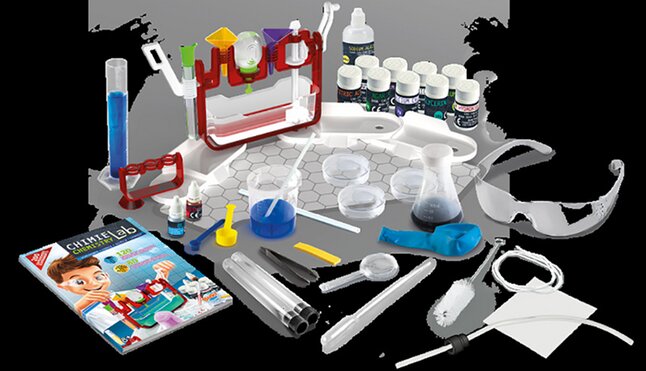 La Chimie des Polymeres Kit experiences - Jeux Expériences scientifiques -  Jeux scientifiques - STEM - Jeux éducatifs
