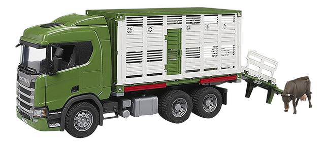 Bruder camion Scania Super 560R transport d'animaux