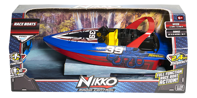 Nikko bateau RC Race Boat Octo Blue