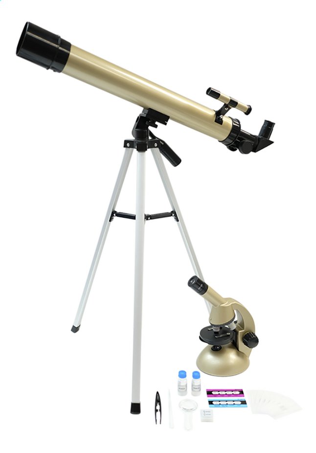 Telescoop met statief + microscoop