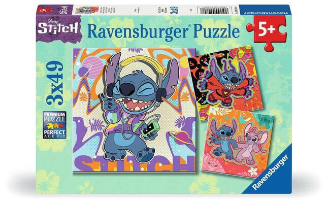 Ravensburger Disney Puzzel Stitch 3 x 49 st