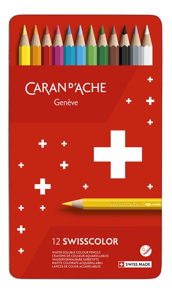 Caran d'Ache crayon de couleur Swisscolor - 12 pièces