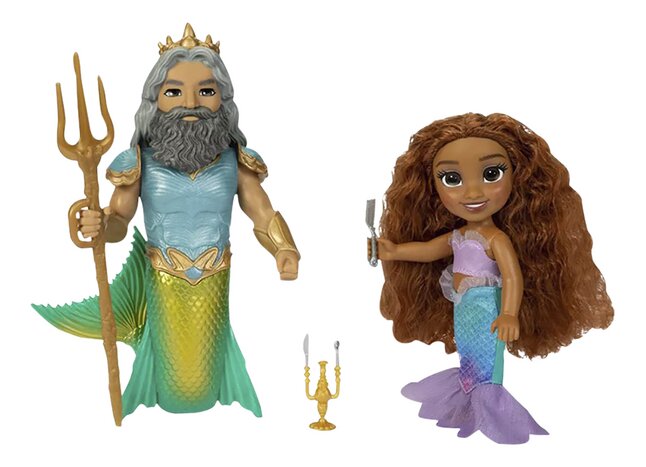 Speelset Disney De Kleine Zeemeermin Ariel en Koning Triton
