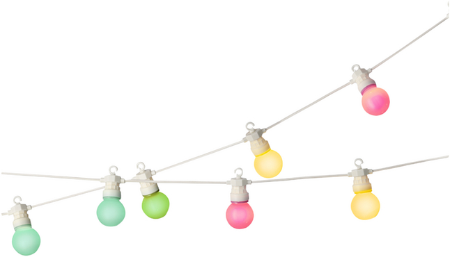 linnen Stuiteren Kabelbaan Decoris slingerverlichting led 20 lampjes pastel kopen? | Bestel eenvoudig  online | DreamLand