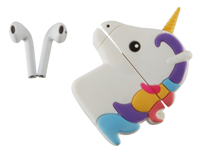 True Wireless oortjes Emoji Unicorn