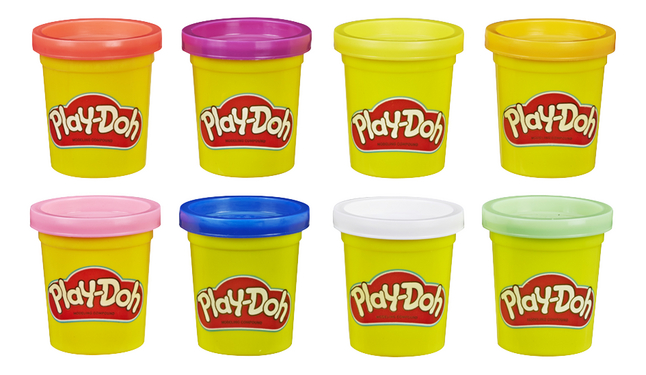 Play-Doh 8 pots arc-en-ciel pastel