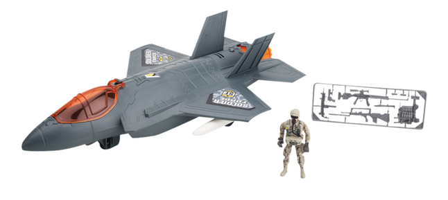 Set de jouets Soldier Force Command Hawk Jet Fighter