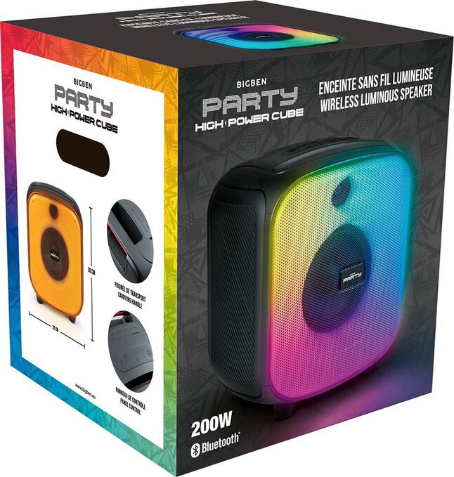 Bigben Haut-parleur Bluetooth Party Cube