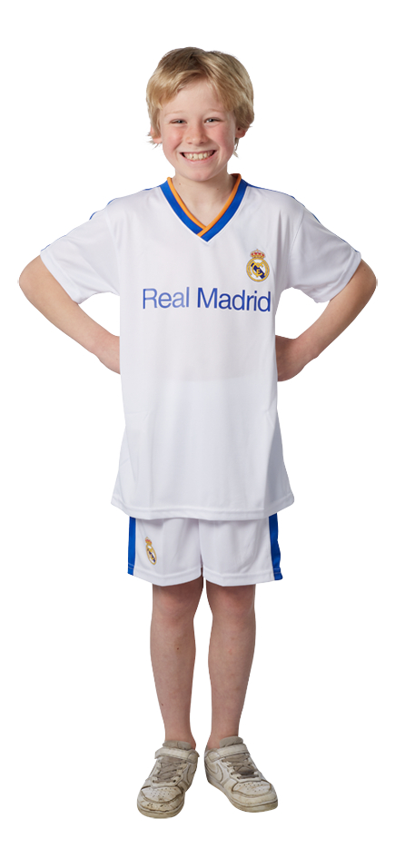 Voetbaloutfit Real Madrid wit