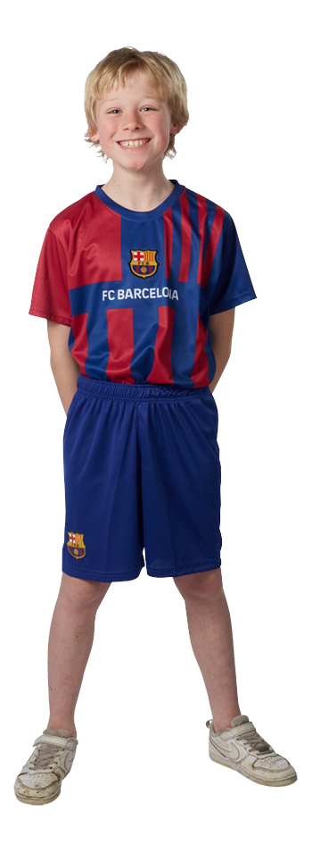 Voetbaloutfit FC Barcelona blauw maat 140
