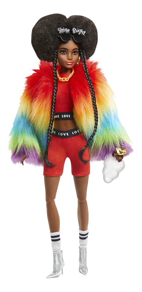 Barbie mannequinpop Extra - Rainbow Coat
