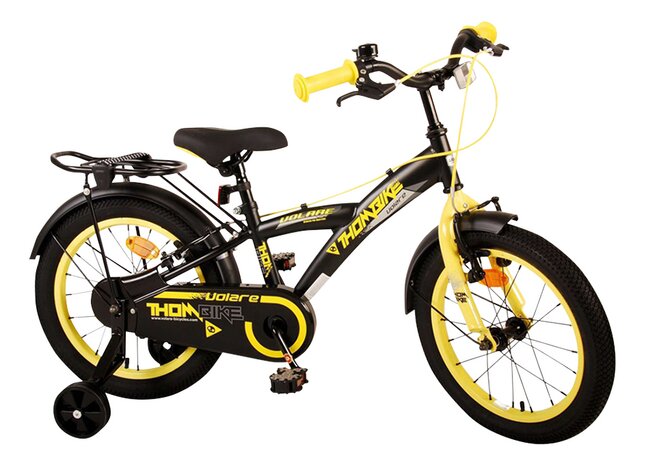 Volare Vélo pour enfants Thombike noir/jaune 16