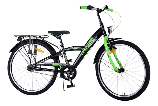 Volare Vélo pour enfants Thombike noir/vert avec 3 vitesses 24