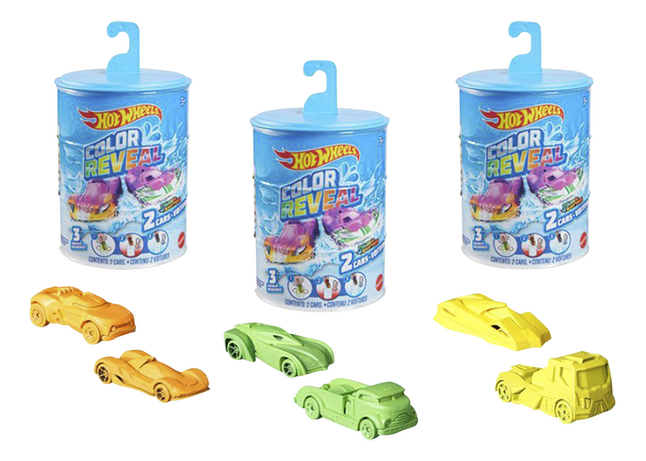 Hot Wheels 2 voitures Color Reveal