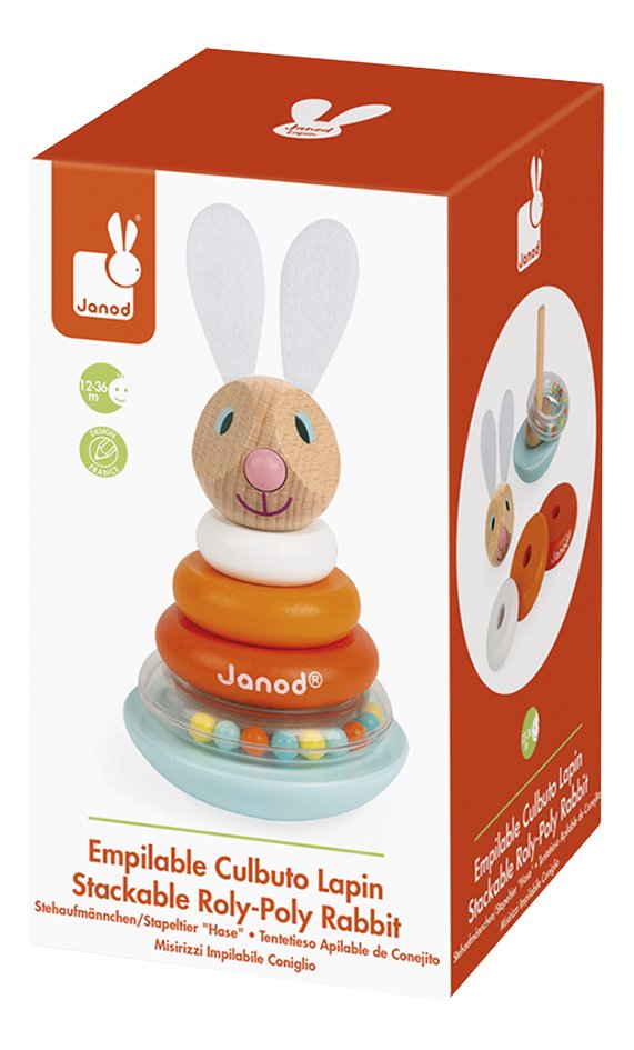 Janod Anneaux A Empiler Culbuto Lapin En Bois Super Deals Et Nouveautes Au Quotidien Chez Dreamland