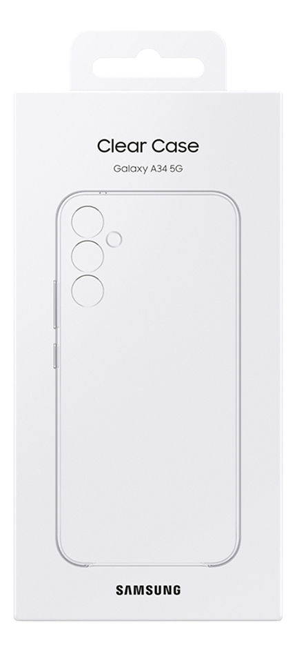 Samsung cover Clear Case voor Galaxy A34 5G transparant