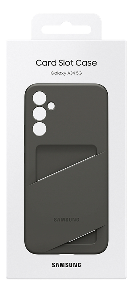 Samsung cover Card Slot Case voor Samsung Galaxy A34 5G zwart