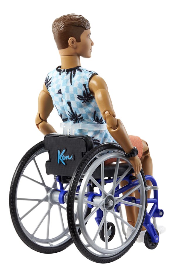 Barbie poupée mannequin Fashionistas 195 - Ken en fauteuil roulant, Commandez facilement en ligne