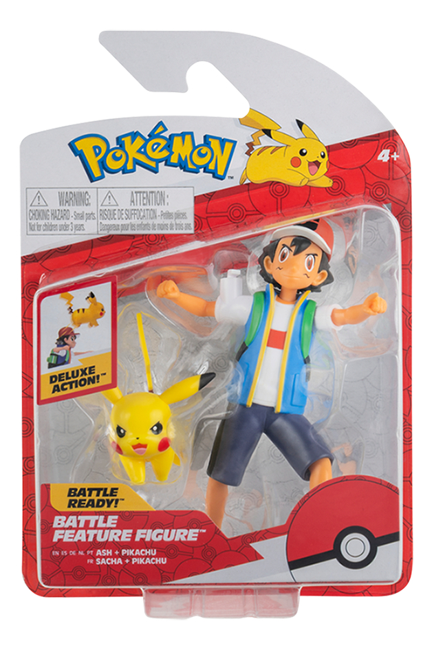 Figurine articulée Pokémon Battle Feature Wave 12 - Sacha et Pikachu