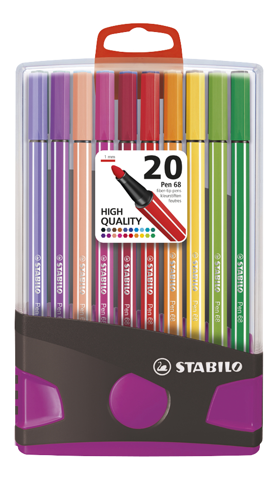 viltstift Pen 68 grijs/paars - 20 stuks kopen? | Bestel eenvoudig online | DreamLand