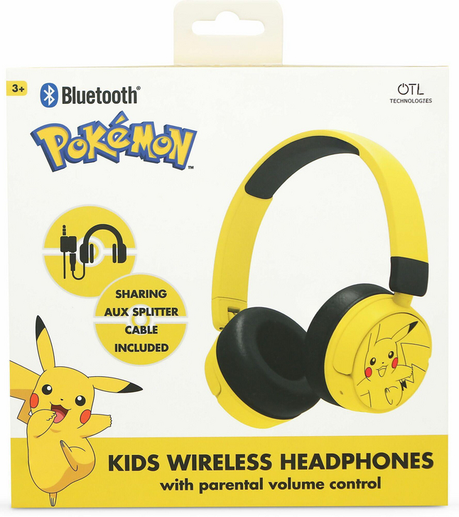 Casque Bluetooth Junior Pokémon jaune