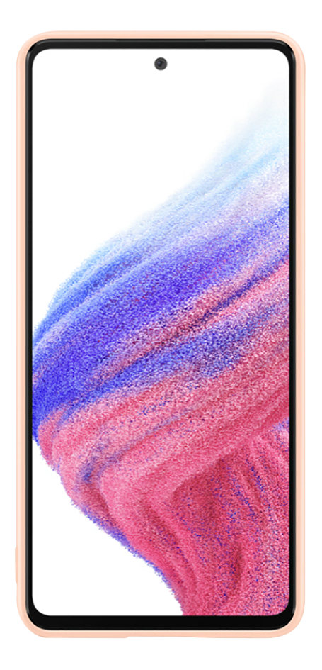 Samsung cover Silicone voor Galaxy A53 5G Awesome Peach