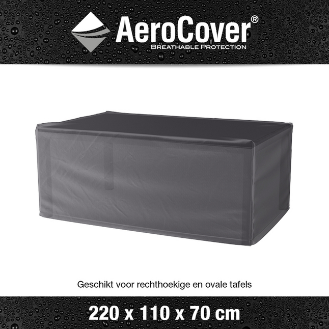 AeroCover beschermhoes voor tuintafel L 220 x B 110 x H 70 cm polyester