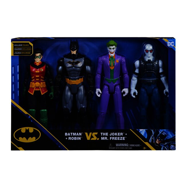 Spin Master Set Batman & Robin vs. The Joker & Mr. Freeze