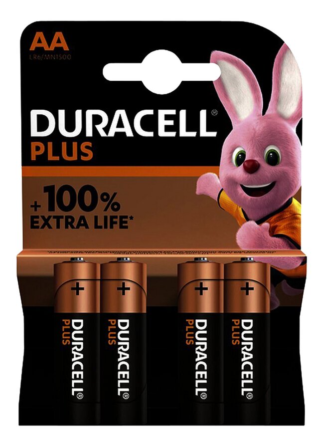 Duracell Plus AA-batterij - 4 stuks