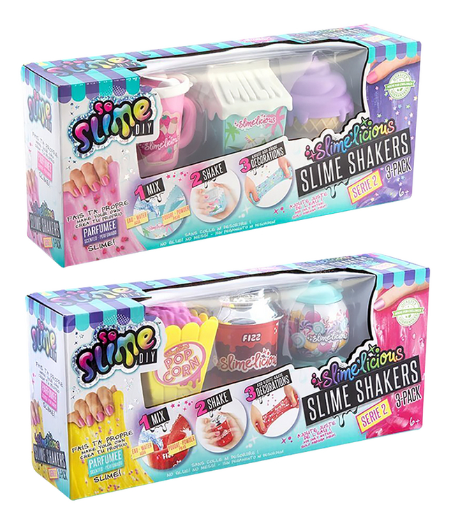 So Slime Slimelicious Slime Shakers - 3 pièces