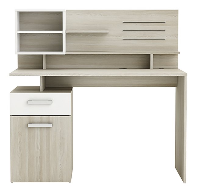 Demeyere Meubles Bureau Malicia Decor Chene Blanc Super Deals Et