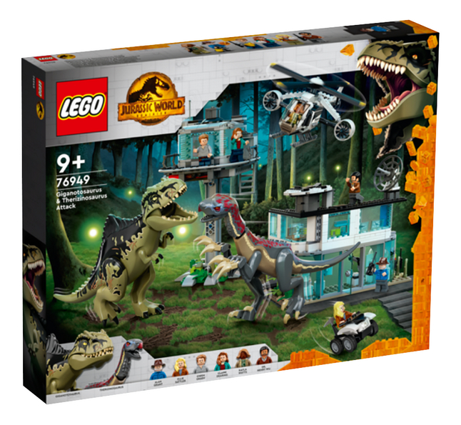 LEGO Jurassic World 76949 L'attaque du Giganotosaurus et du Therizinosaurus