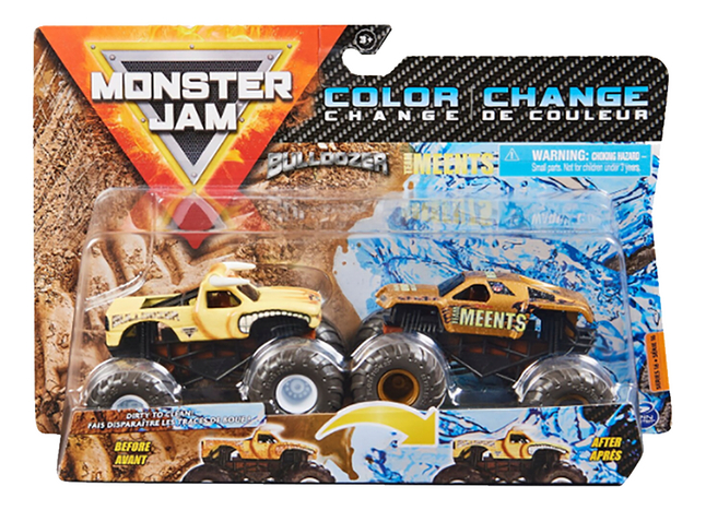 Spin Master Monster Truck Monster Jam Bulldozer & Team Meents