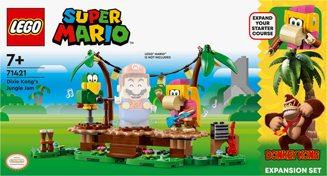 LEGO Mario Bros Super Mario 71421 Ensemble d'extension Concert de Dixie Kong dans la jungle