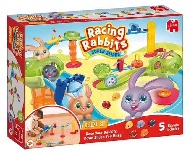 Jumbo Knikkerbaan Racing Rabbits Deluxe Set